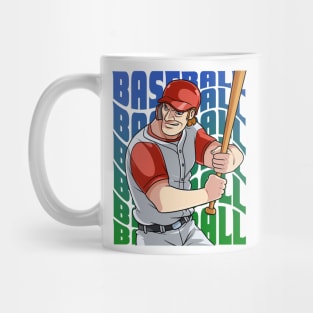 Baseball Player Boys Girls Youth Homerun Hitter Sports Mug